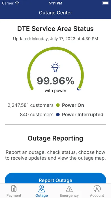 DTE Energy 스크린샷