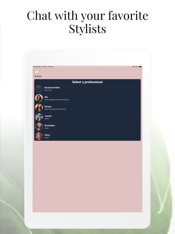 Скриншоты Rosewood Salon iPad 