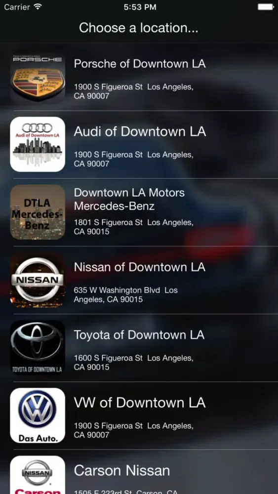 Capturas de pantalla de Downtown LA Auto Group