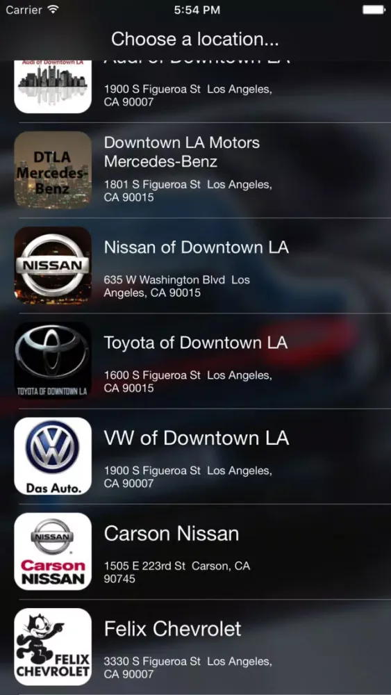 Capturas de pantalla de Downtown LA Auto Group