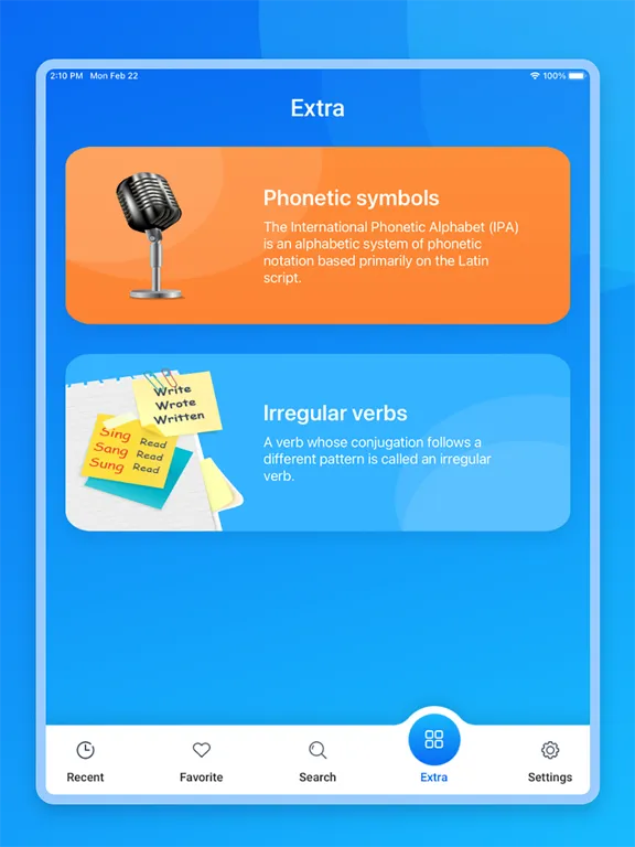 School Dictionary iPad  スクリーンショット