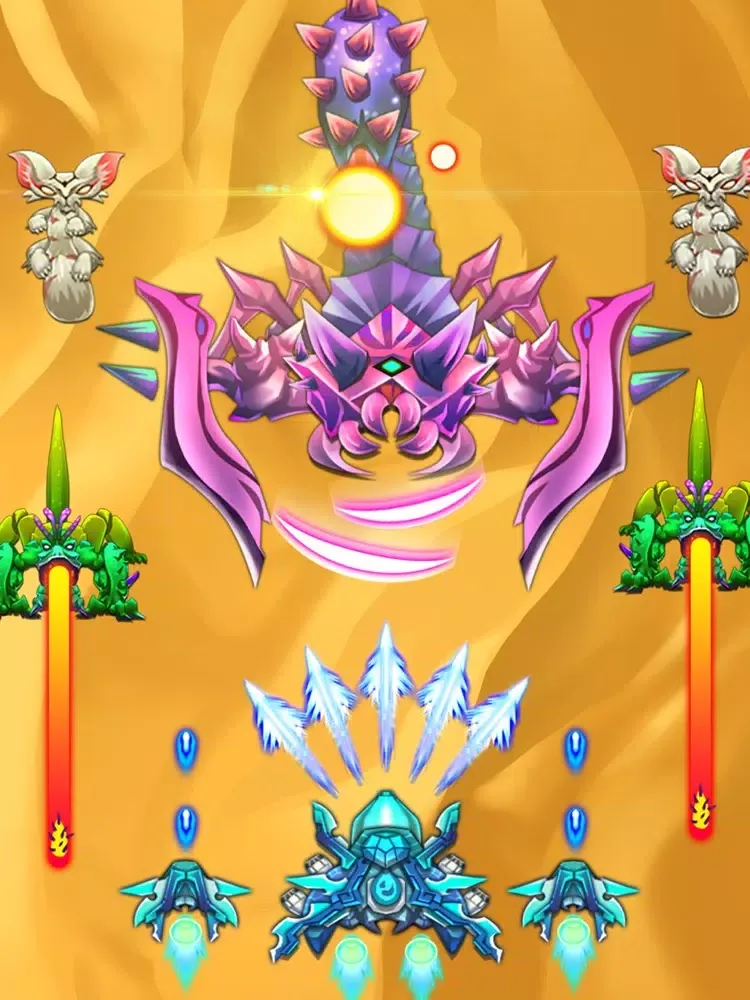 Capturas de tela do Space Hero Warship iPad 