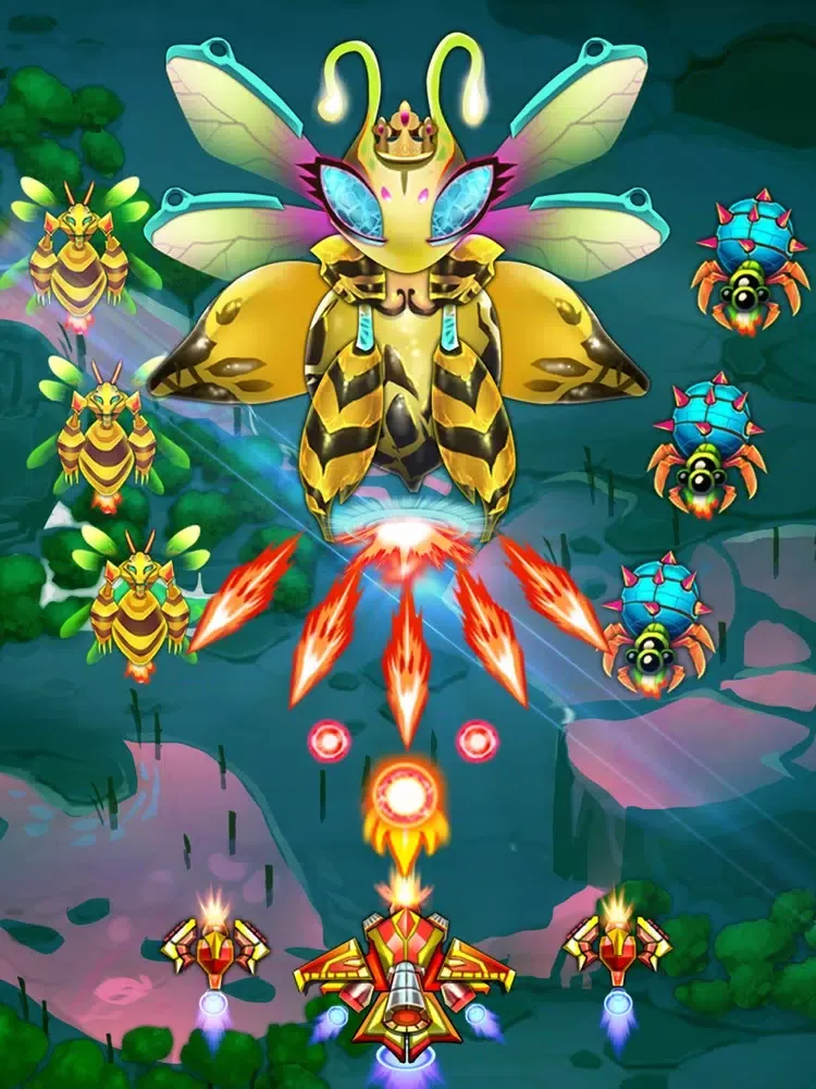 Capturas de tela do Space Hero Warship iPad 