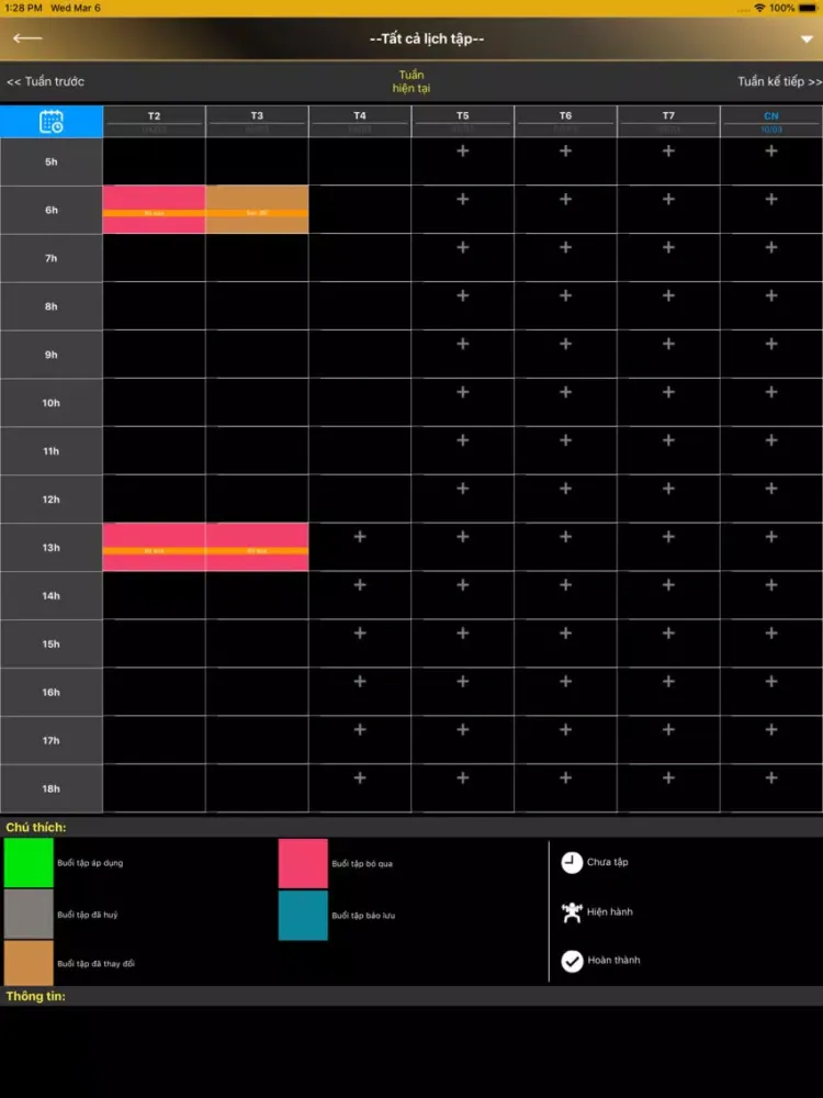 Zrzuty ekranu PT Fitness iPad 
