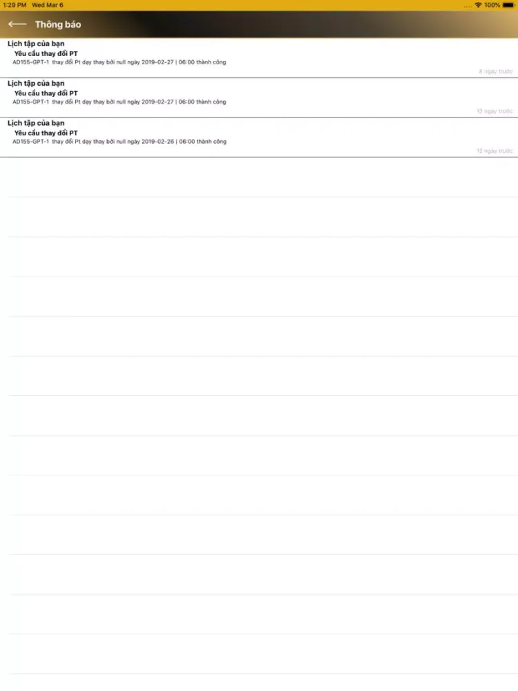 Zrzuty ekranu PT Fitness iPad 