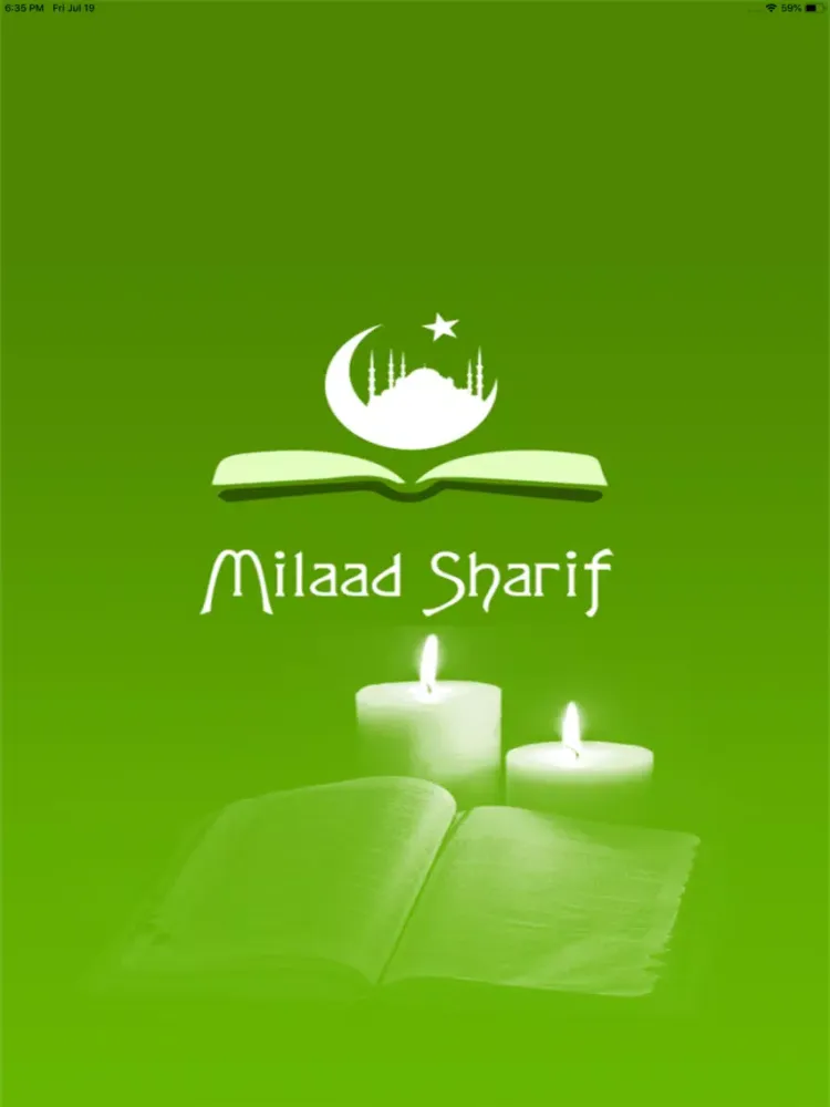 Ảnh chụp màn hình của Milad Sharif - Naat Lyrics App iPad 