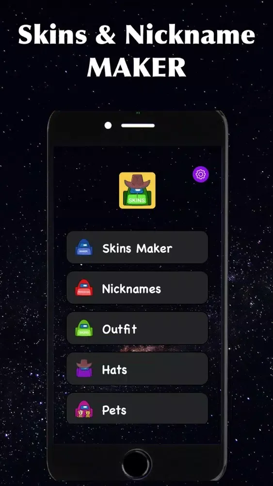 Capturas de pantalla de Skins & Nickname for Among Us
