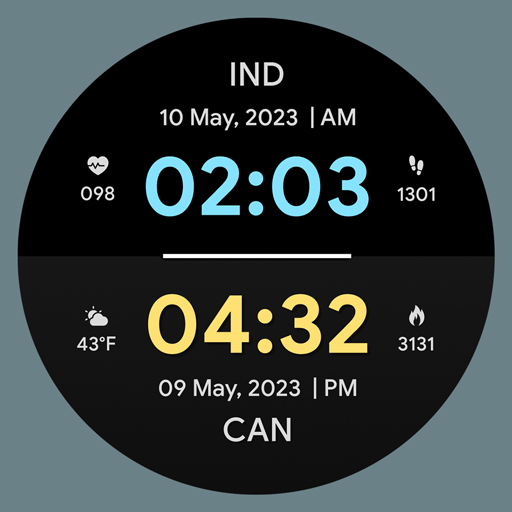 Dual Time Watch Faces