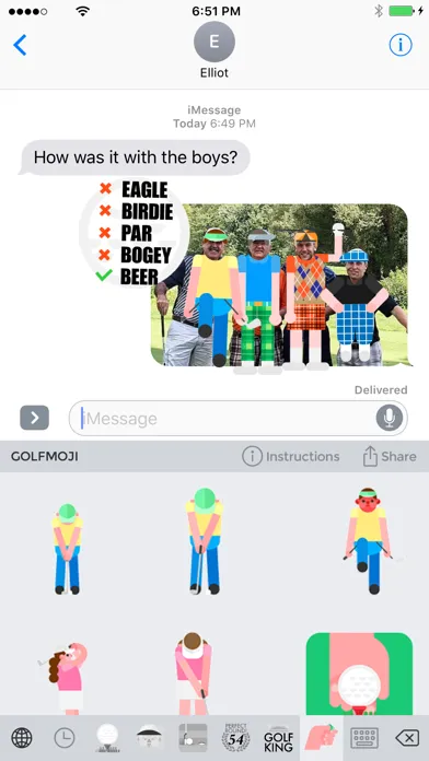 Golfmoji - Golf Emojis and Stickers Ekran Görüntüleri