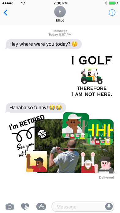 Golfmoji - Golf Emojis and Stickers سکرین شاٹس