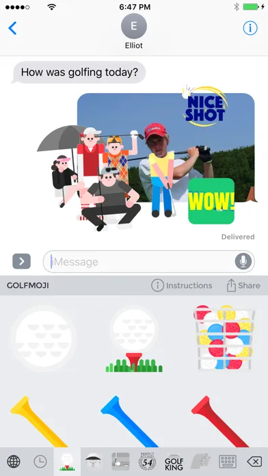 Golfmoji - Golf Emojis and Stickers Ekran Görüntüleri