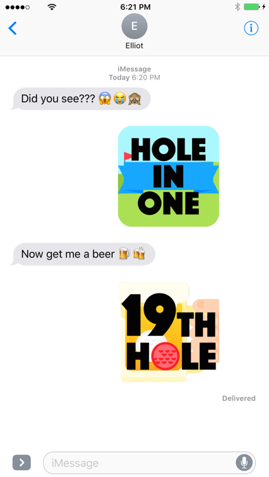 Golfmoji - Golf Emojis and Stickers سکرین شاٹس