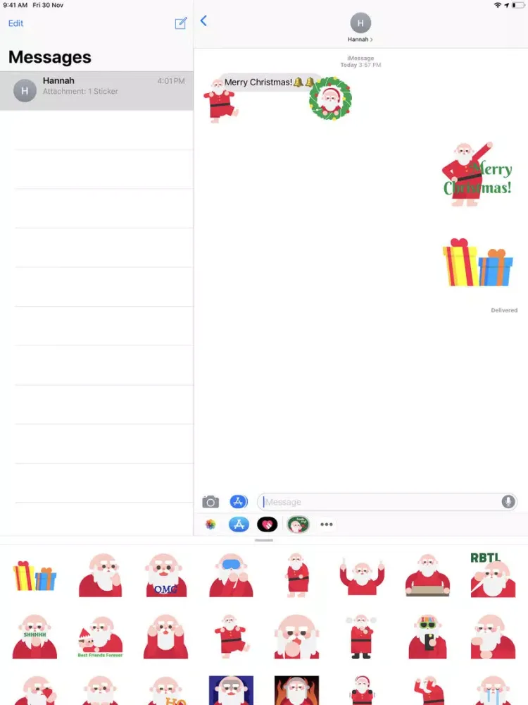 Santamoji - Santa Emoji iPad  Screenshots