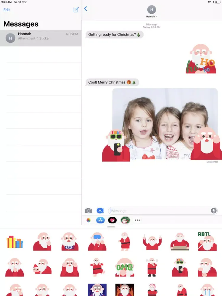 Santamoji - Santa Emoji iPad  Screenshots
