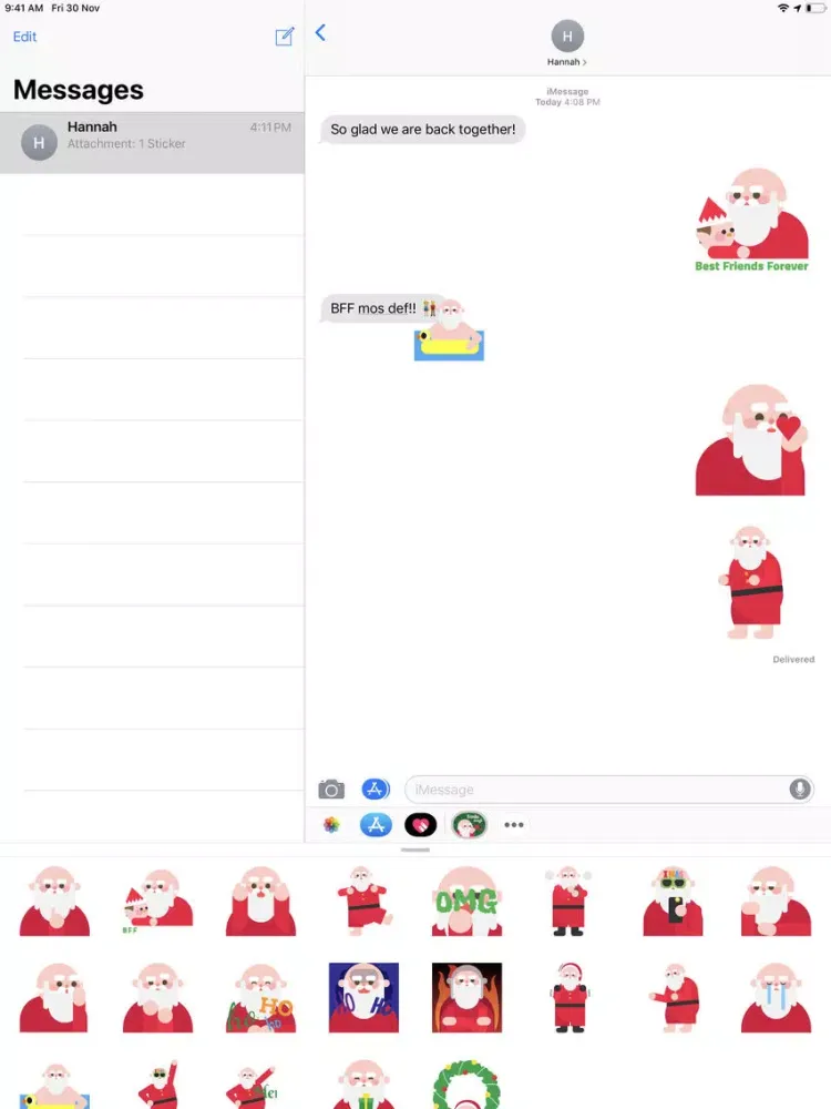 Santamoji - Santa Emoji iPad  Screenshots