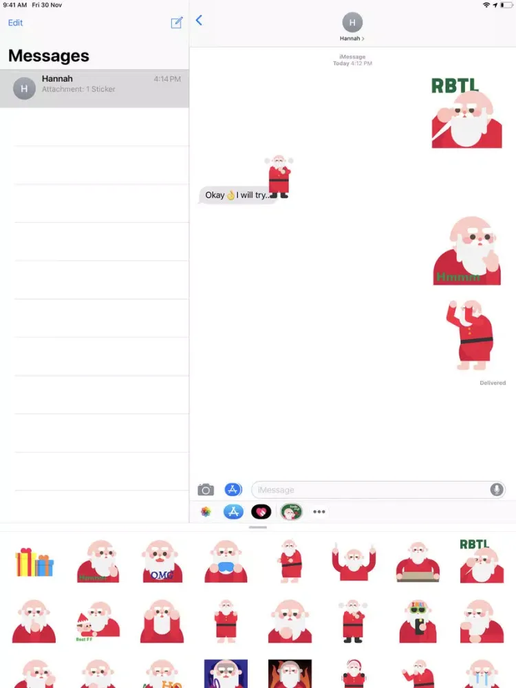Santamoji - Santa Emoji iPad  Screenshots