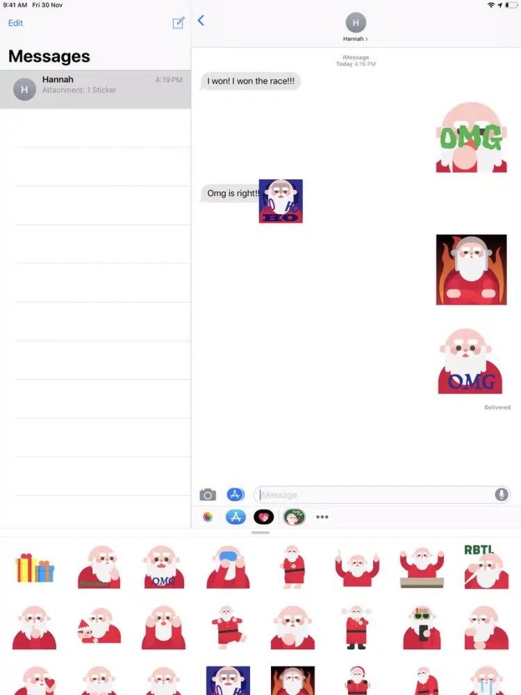 Santamoji - Santa Emoji iPad  Screenshots