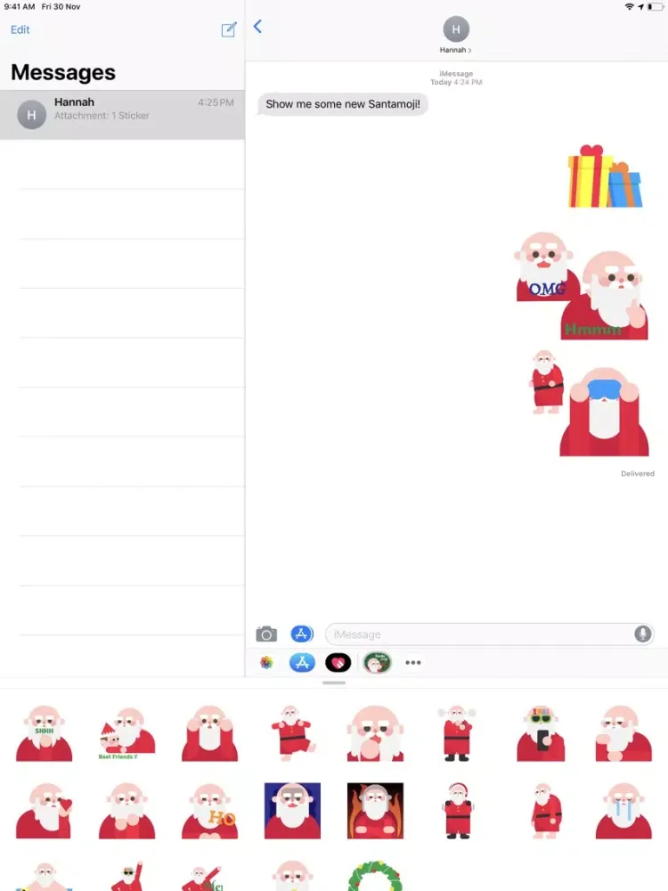 Santamoji - Santa Emoji iPad  Screenshots