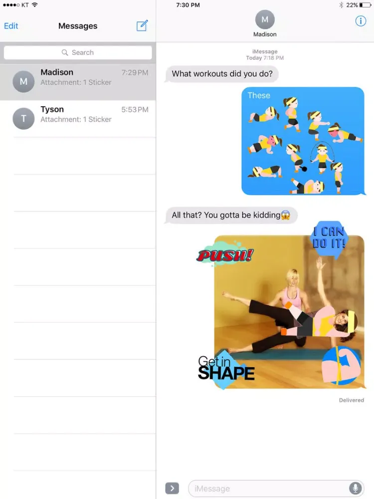 Ảnh chụp màn hình của Workoutmoji - Workout Emojis and Stickers iPad 