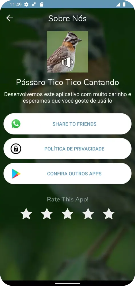 Скриншоты Pássaro Tico Tico Cantando