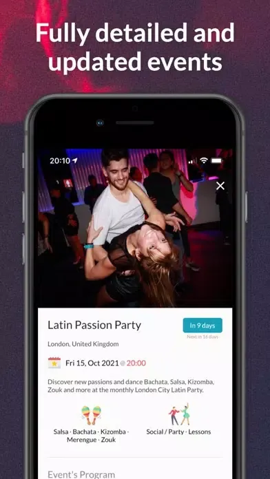 Ảnh chụp màn hình của Bachata Canada