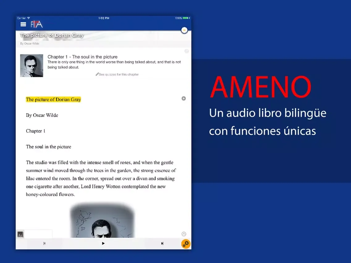Tangkapan layar FITA English Course iPad 