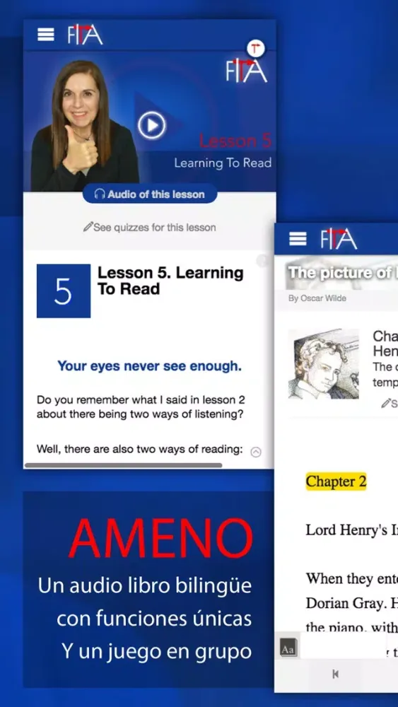 Tangkapan layar FITA English Course