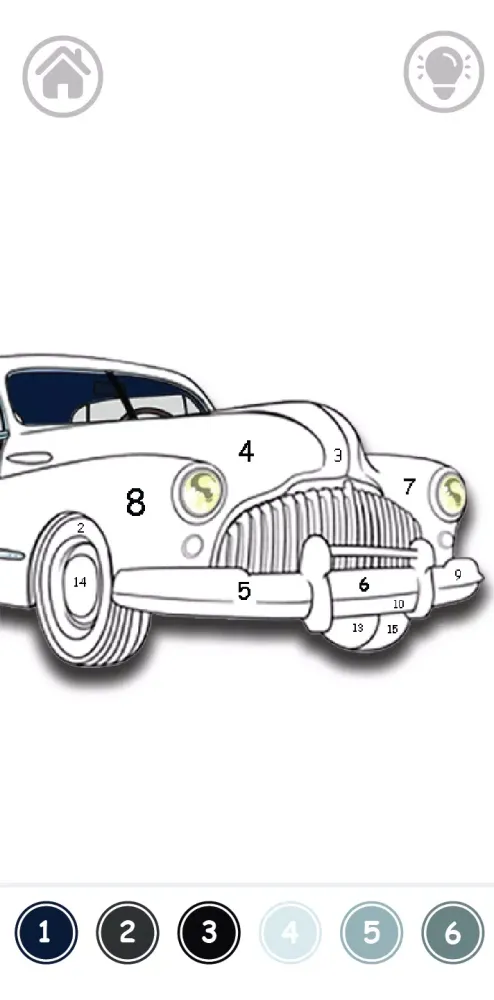 Cars Color By Number স্ক্রিনশট