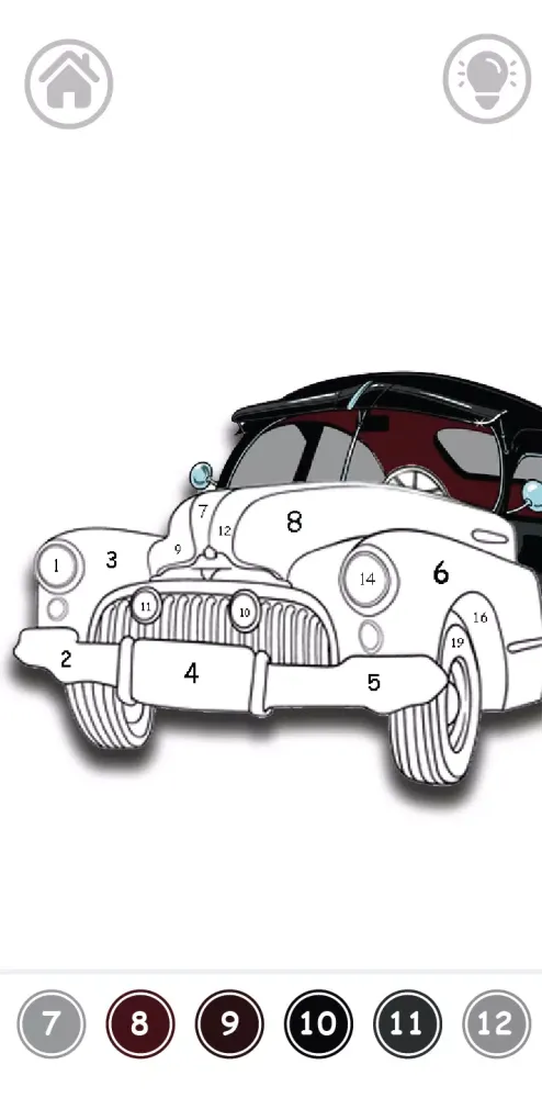 Cars Color By Number স্ক্রিনশট
