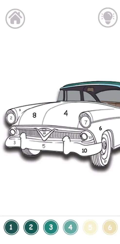 Cars Color By Number স্ক্রিনশট