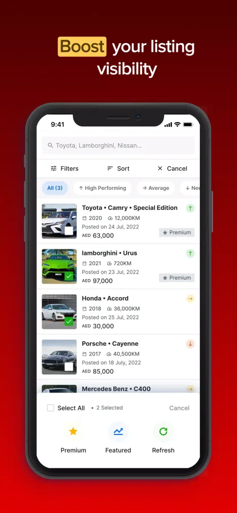 Captures d'écran de dubizzle cars