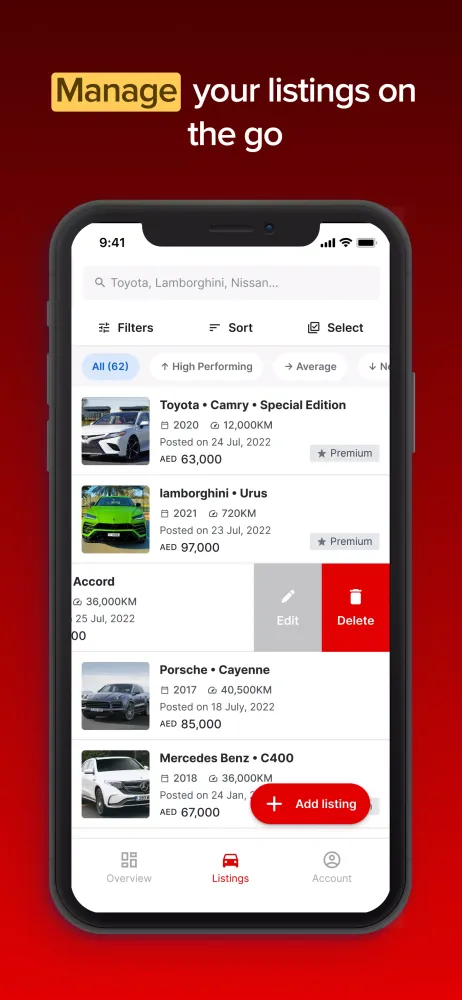 Captures d'écran de dubizzle cars