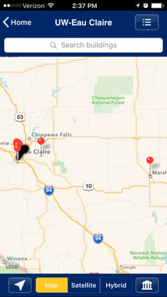 UW-Eau Claire Mobile Ekran Görüntüleri