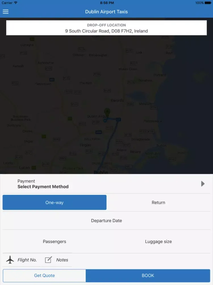 Dublin Airport Taxis iPad  Ekran Görüntüleri