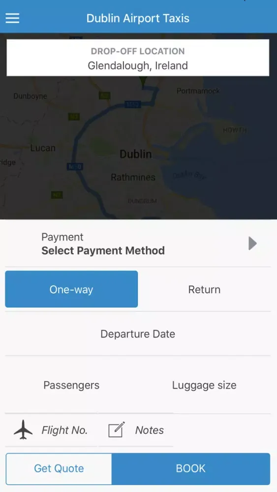 Dublin Airport Taxis Ekran Görüntüleri