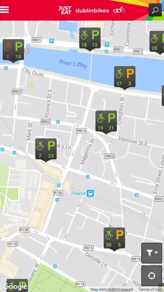 Captures d'écran de Just Eat dublinbikes