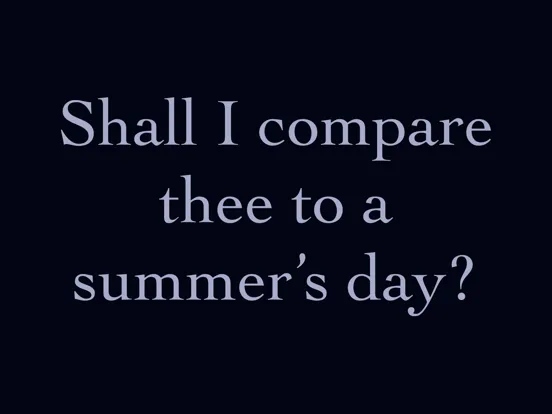 Shakespeare's Sonnets: iPad 应用截图