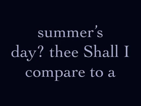 Shakespeare's Sonnets: iPad 应用截图