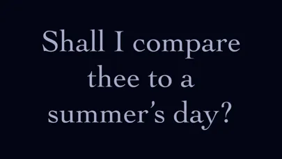 Shakespeare's Sonnets:应用截图