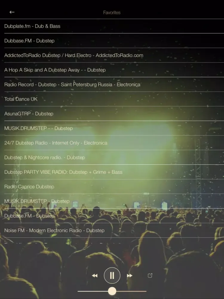 Dubstep Music ONLINE Radio iPad  스크린샷
