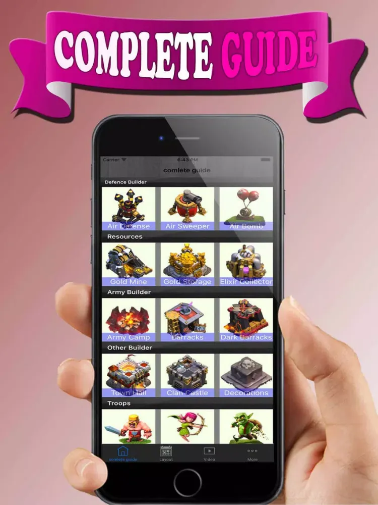 Pocket Guide for Coc-Clash of Clans - Hacks, Gems! iPad  Screenshots