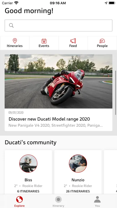Скриншоты Ducati Link