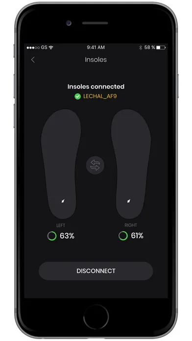 Capturas de tela do iVibe Insoles