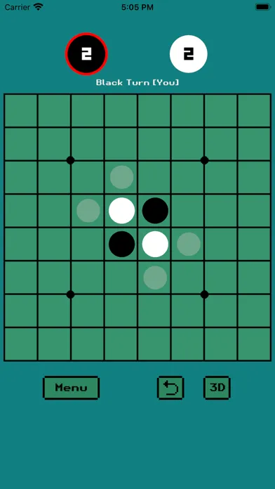 Tangkapan layar Othello レトロー