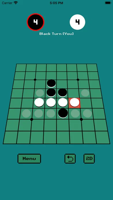 Tangkapan layar Othello レトロー