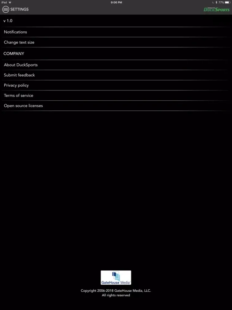 DuckSports iPad  स्क्रीनशॉट