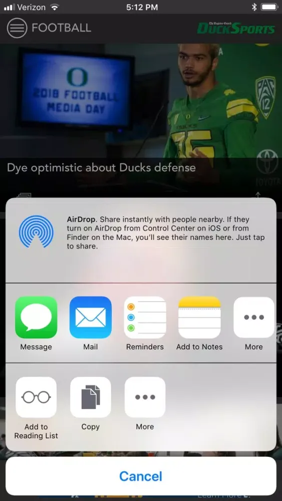 DuckSports स्क्रीनशॉट