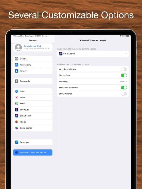 Screenshot di Time Clock Helper - Advanced iPad 