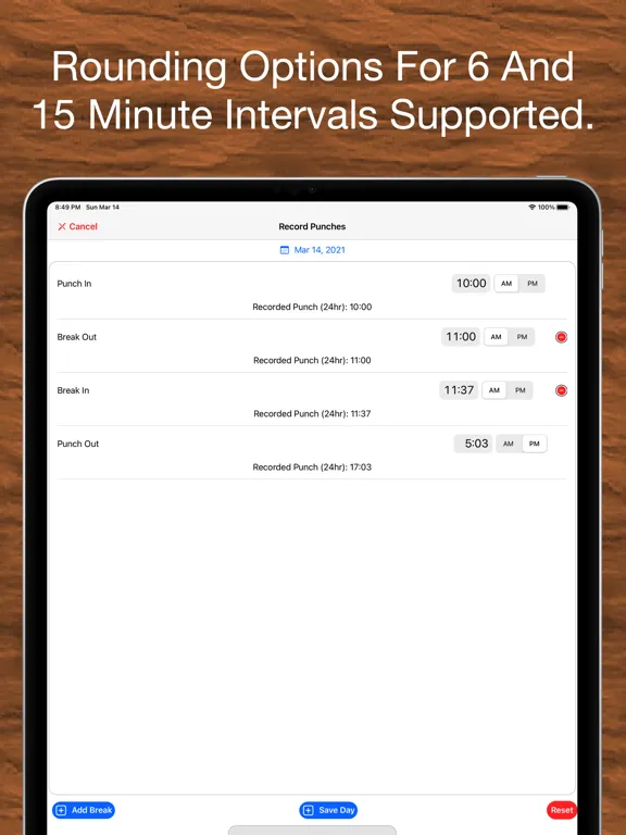Screenshot di Time Clock Helper - Advanced iPad 