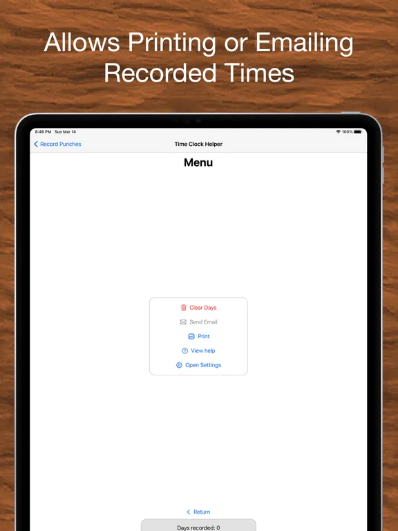 Screenshot di Time Clock Helper - Advanced iPad 